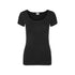 T-shirt girocollo stretch nera da donna Vero Moda, Abbigliamento Donna, SKU c812000039, Immagine 0